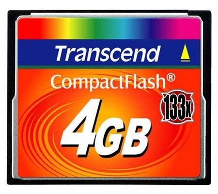 Transcend TS4GCF133 karta pamięci Compact Flash 4GB High Speed 133x