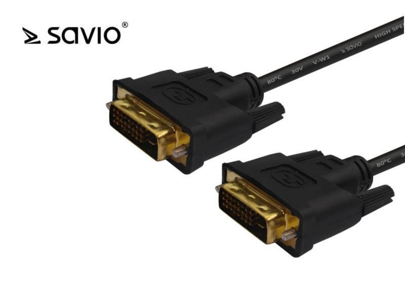 Savio Kabel DVI DM - DVI DM 24+1 dual link CL-53 3m