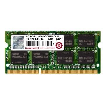 Transcend TS512MSK64V6H 4GB 1600MHz DDR3 CL11 SODIMM 1Rx8