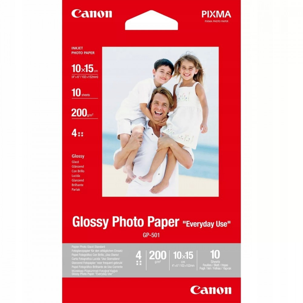 Canon Papier GP-501 błyszczący Photo Paper 10x15 10 arkuszy 0775B005