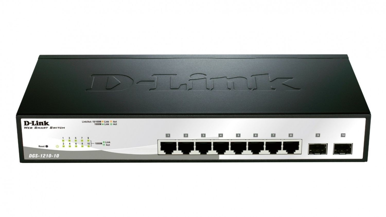 D-Link Switch zarządzalny DGS-1210-10 8x1000 Mbps Gigabit 2x SFP