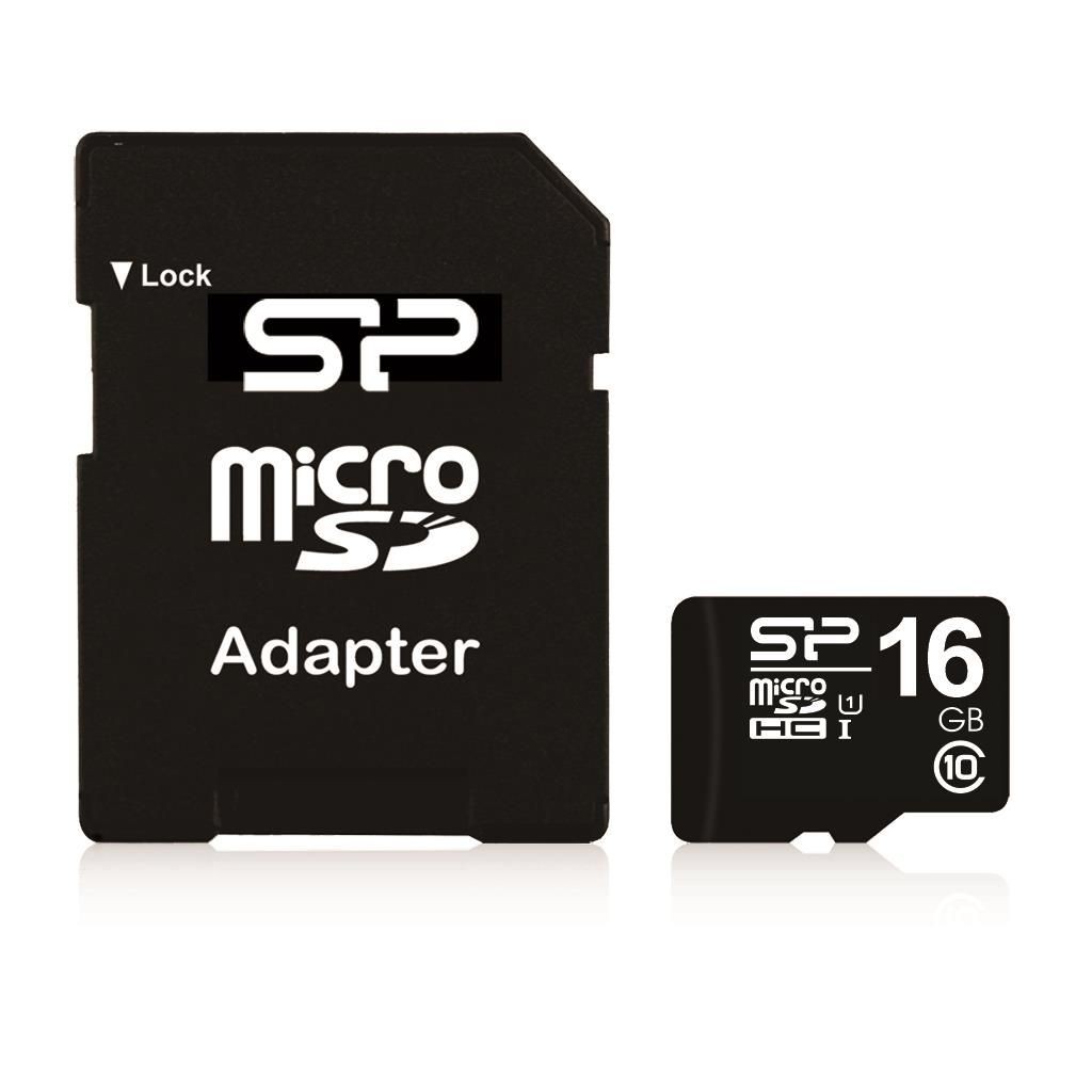 Silicon-Power SILICON POWER Karta Pamięci Micro SDHC 16GB Class 10 +Adapter