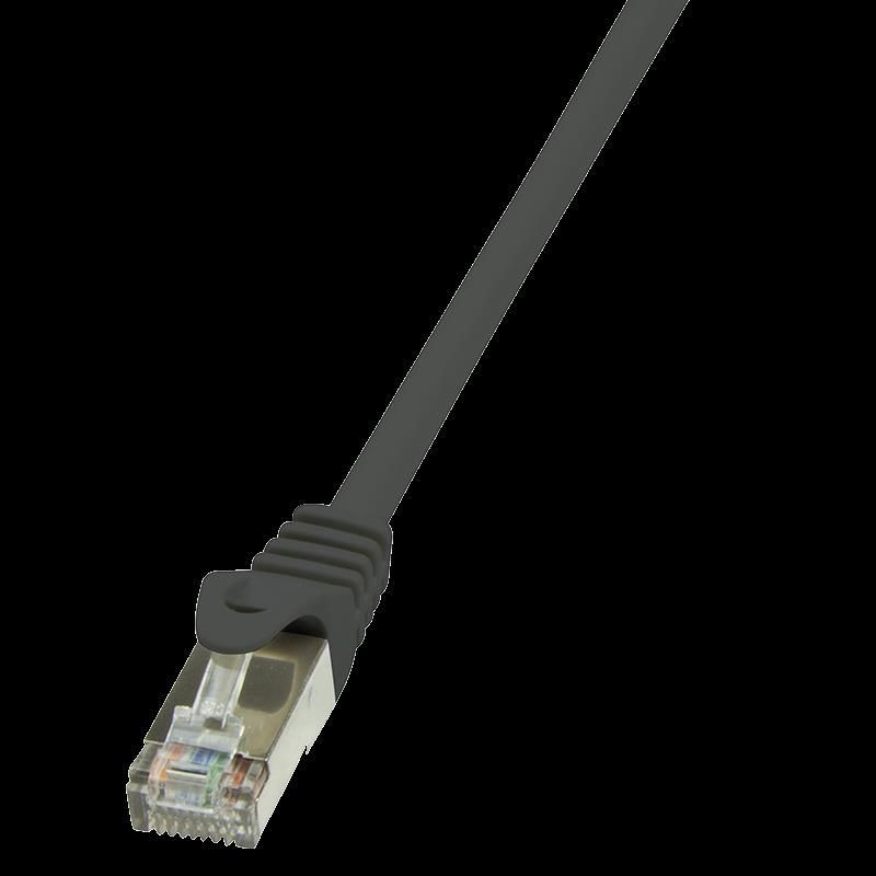 LogiLink Patch-Kabel - 25 cm - Schwarz 