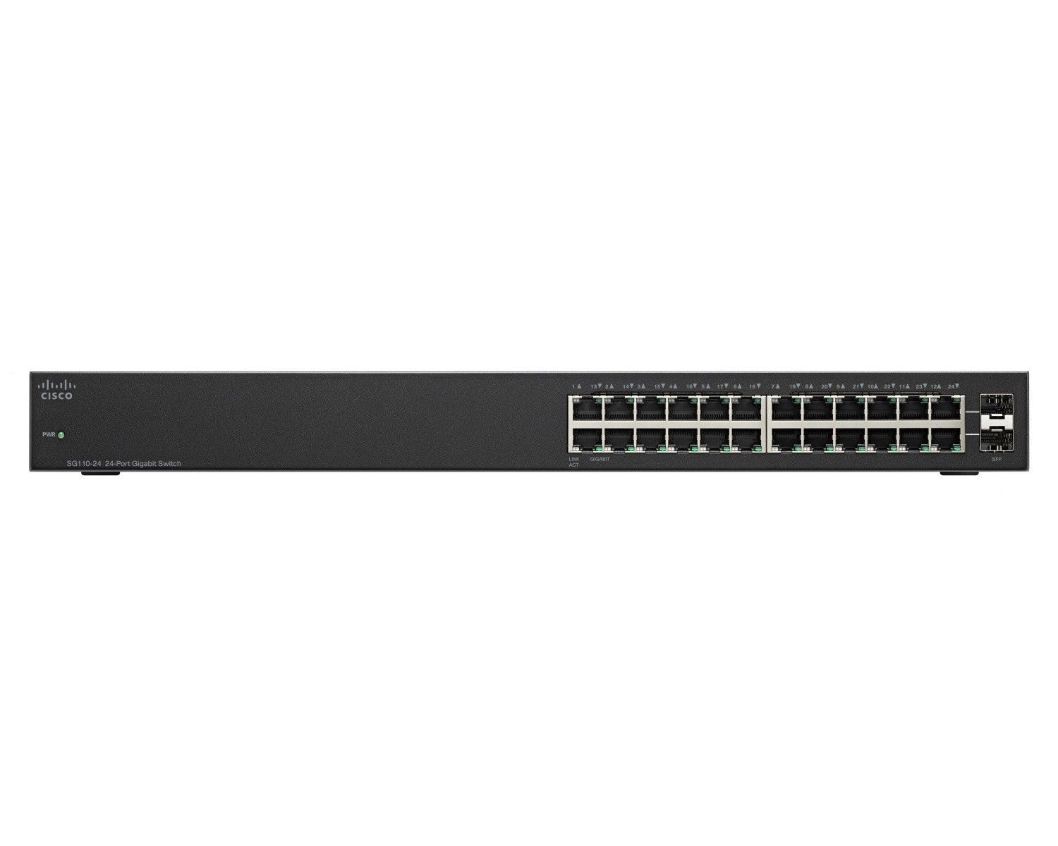 Cisco Systems Switch niezarządzalny Cisco SG110-24 24x10/100/1000 2xCombo 19 rack