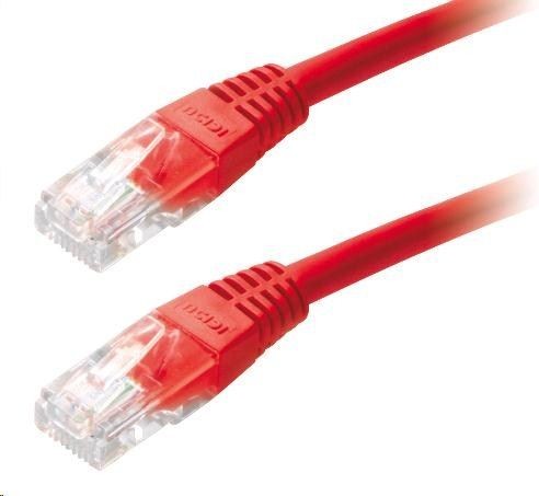 LYNX Patch kabel Cat5E, UTP - 0,5m, červený