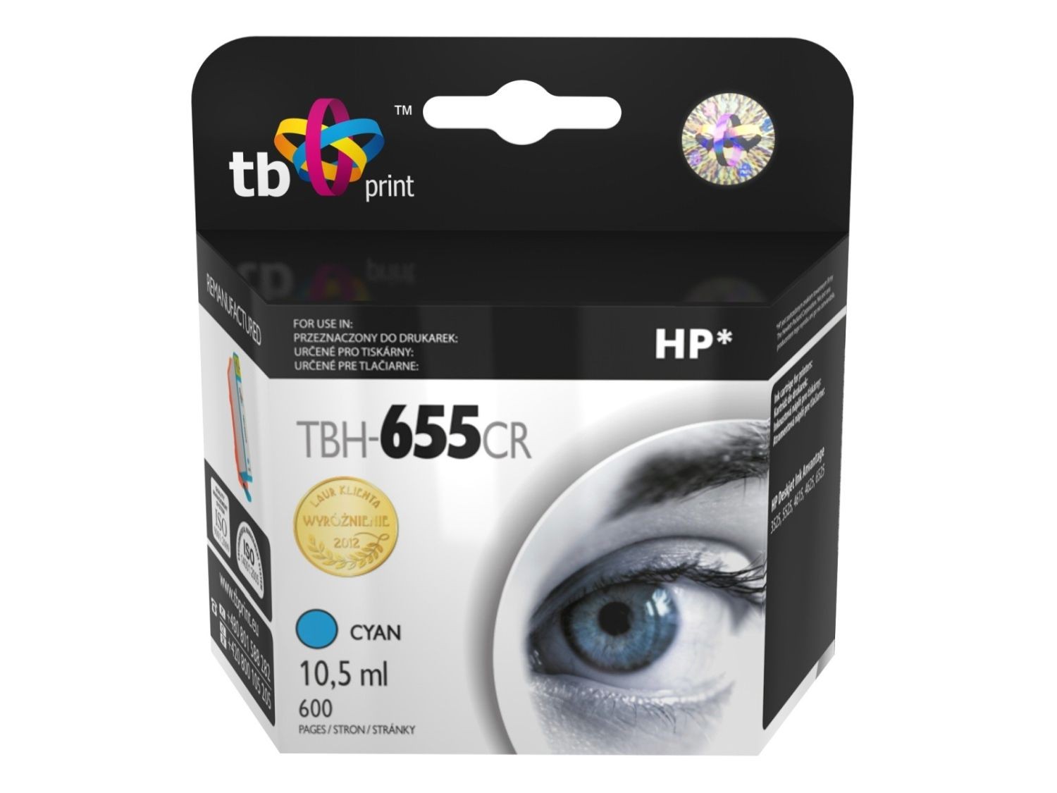 TB Print Tusz do HP DJ Advantage 3225 TBH-655CR CY ref.