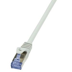 LogiLink CQ3022S Patchcord Cat.6A 10G S/FTP PIMF PrimeLine 0,5m szary