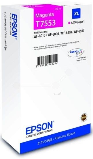 Epson Ink bar WF-8xxx Series Ink Cartridge XL Magenta - 4000str. (39 ml)