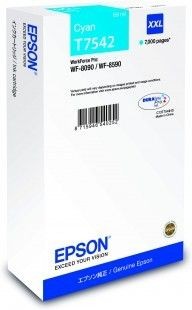 Epson C13T754240 Tusz T7542 cyan XXL WF-8090/WF-8590