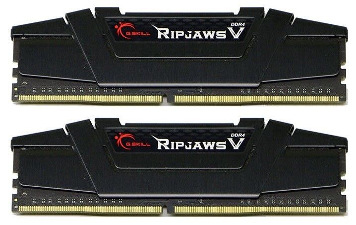 GSkill RAM Ripjaws V - 8 GB (2 x 4 GB Kit) - DDR4 DIMM 3200 CL16 <p>Ripjaws V Serie DDR4 DRAM Speicher wurde für ansprechendes Design und Leistung konzipiert und ist