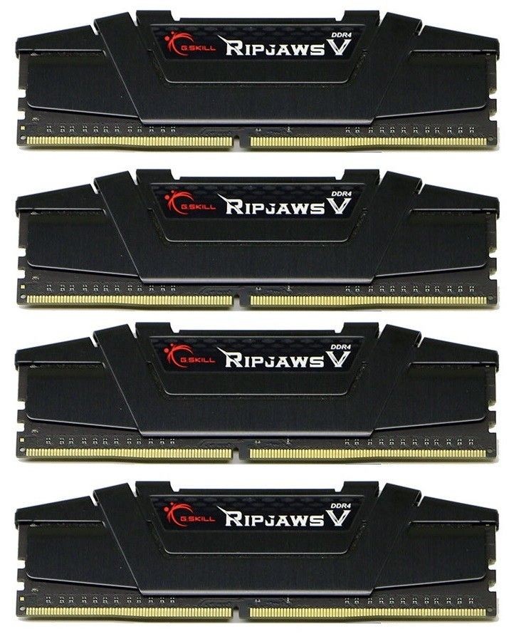 GSkill RAM Ripjaws V - 32 GB (4 x 8 GB Kit) - DDR4 DIMM 3200 CL16 <p>Ripjaws V Serie DDR4 DRAM Speicher wurde für ansprechendes Design und Leistung konzipiert und ist