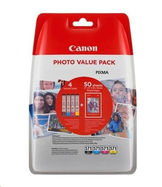 Canon CLI-571XL BK Black | Pages: 810, 11 ml, w/security | 