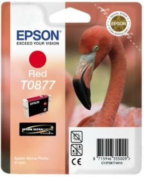 Epson C13T08774010 Tusz T0877 red Retail Pack BLISTER Stylus photo R1900