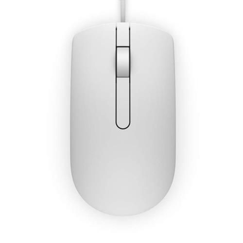Dell Przewodowa mysz optyczna USB biała MS116