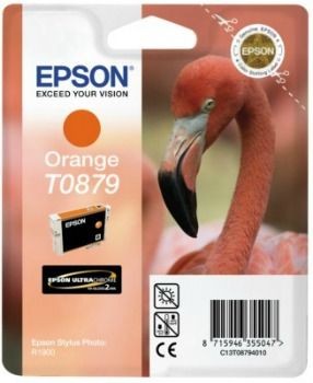 Epson C13T08794010 Tusz T0879 orange Retail Pack BLISTER Stylus photo R1900