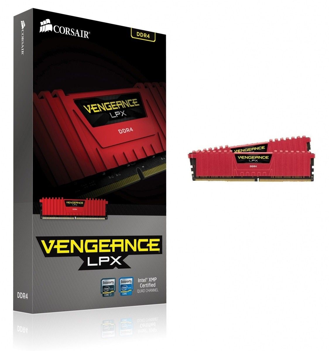 Corsair DDR4 Vengeance LPX 16GB/2400(2*8GB) CL14-16-16-31 RED 1,20V XMP 2.0