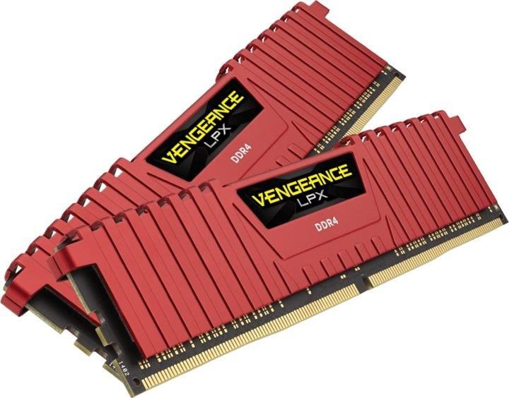 Corsair DDR4 Vengeance LPX 16GB/2666(2*8GB) CL16-18-18-35 RED 1,20V XMP 2.0