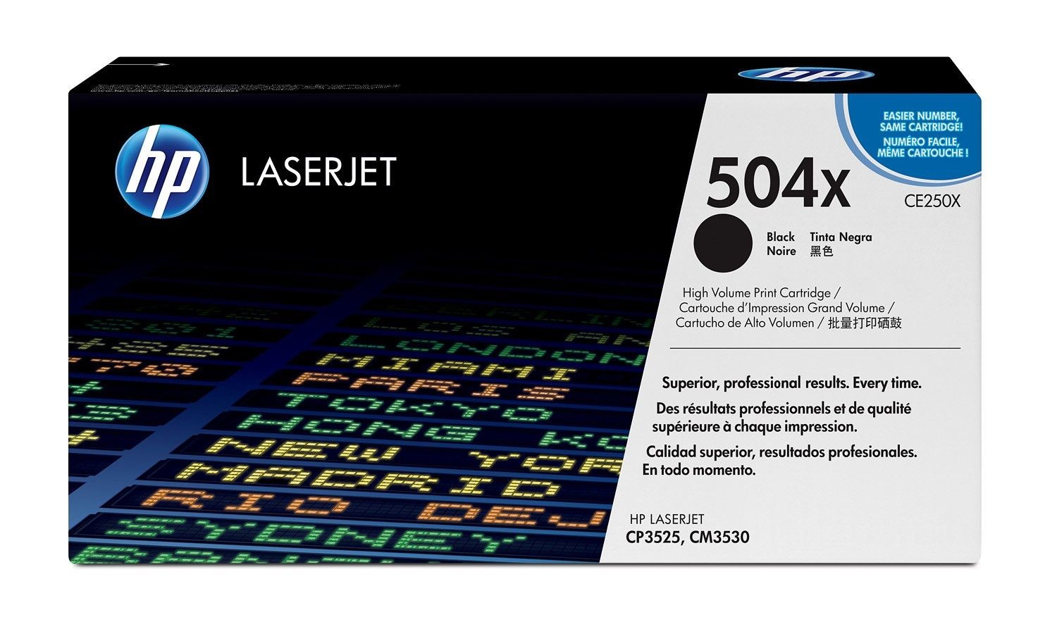 HP CE250X Toner black 10500str ColorSphere Color LaserJet CP3520