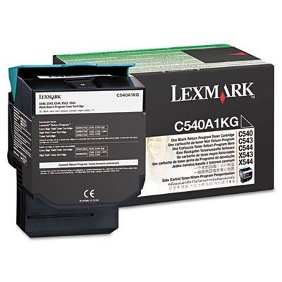 Lexmark C540A1KG Toner black zwrotny 1000 str. C540/C543/C544/C546/X543/X544/X546