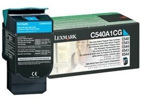 Lexmark C540A1CG Toner cyan zwrotny 1000 str. C540/C543/C544/C546/X543/X544/X546/X5