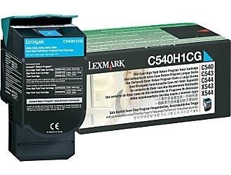 Lexmark C540H1CG Toner cyan zwrotny 2000 str. C540 / C543 / C544 / C546 / X543/4/6/