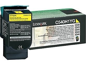 Lexmark C540H1YG Toner yellow zwrotny 2000 str. C540 / C543 / C544 / C546 / X543/4/
