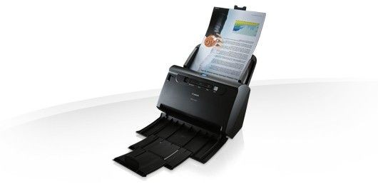 Canon Dokumentenscanner DR-C240 - DIN A4 Kompakter Dokumentenscanner perfekt für anspruchsvolle Büroumgebungen, an Schaltern und in Bereichen