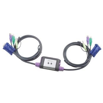Aten 2-Port PS/2 VGA/Audio Cable KVM Switch