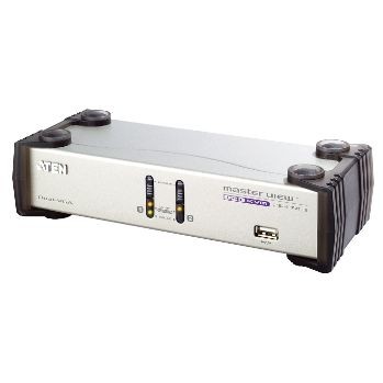 Aten 2-Port USB VGA Dual Display/Audio KVMP Switch