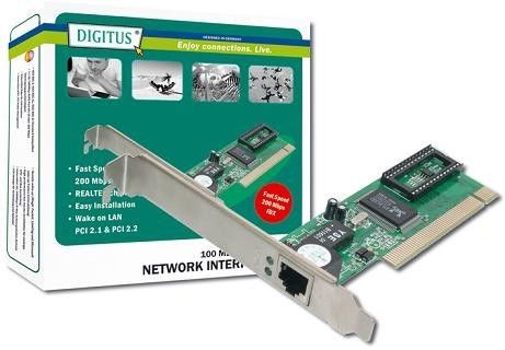 Digitus Karta sieciowa przewodowa PCI do Fast Ethernet 10/100Mbps