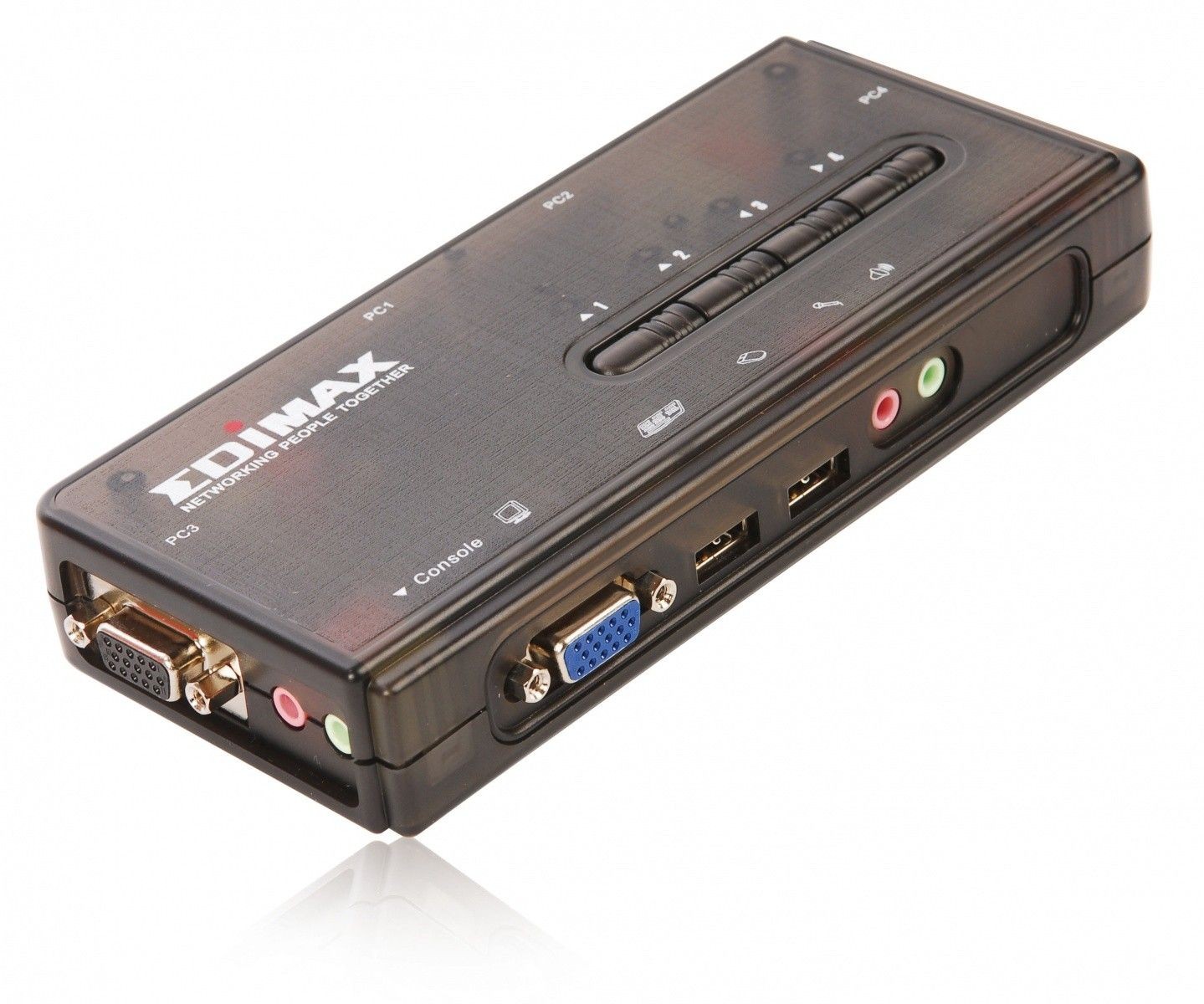 Edimax EK-UAK4 KVM USB SOHO Switch dla 4 komputerów (kable w zestawie)