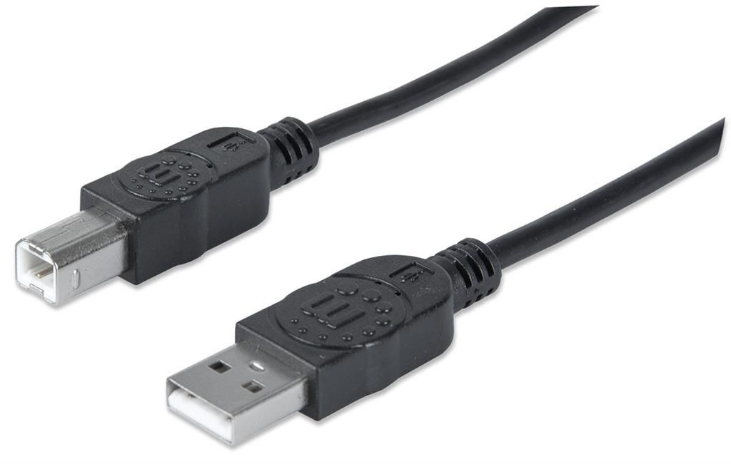 Manhattan 337779 Kabel USB 2.0 A-B M/M 5m czarny