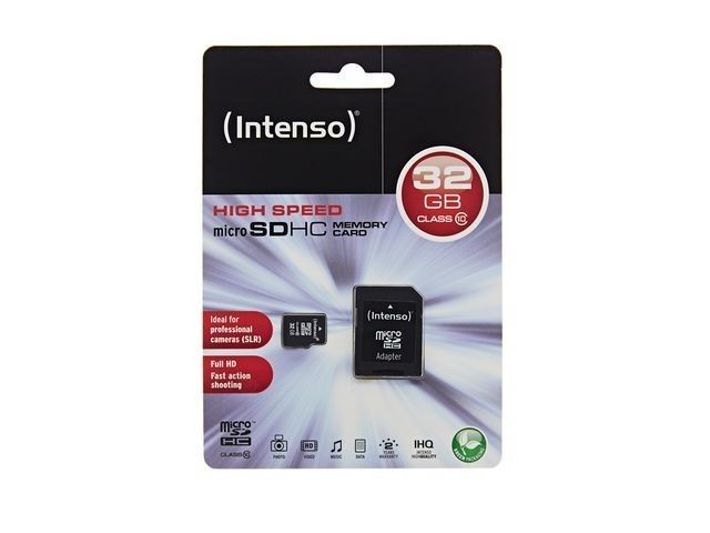 Intenso PAMIÄÄ MICRO SDHC 32GB C10 W/ADAPTER 3413480