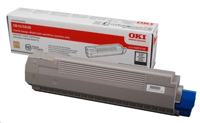 OKI Toner-C810/C830 BLACK 8K 44059108
