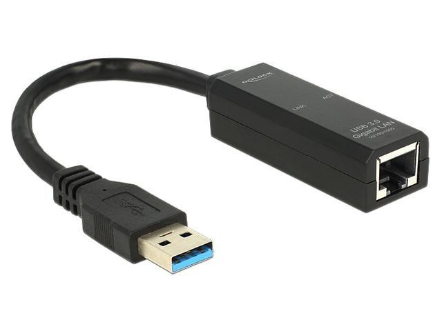 DeLOCK DeLock USB 3.0 > Gigabit LAN (ST-BU) Adapter Schwarz