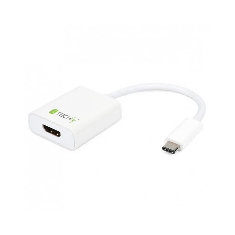 Techly Adapter USB-C 3.1 na HDMI M/Ż, biały