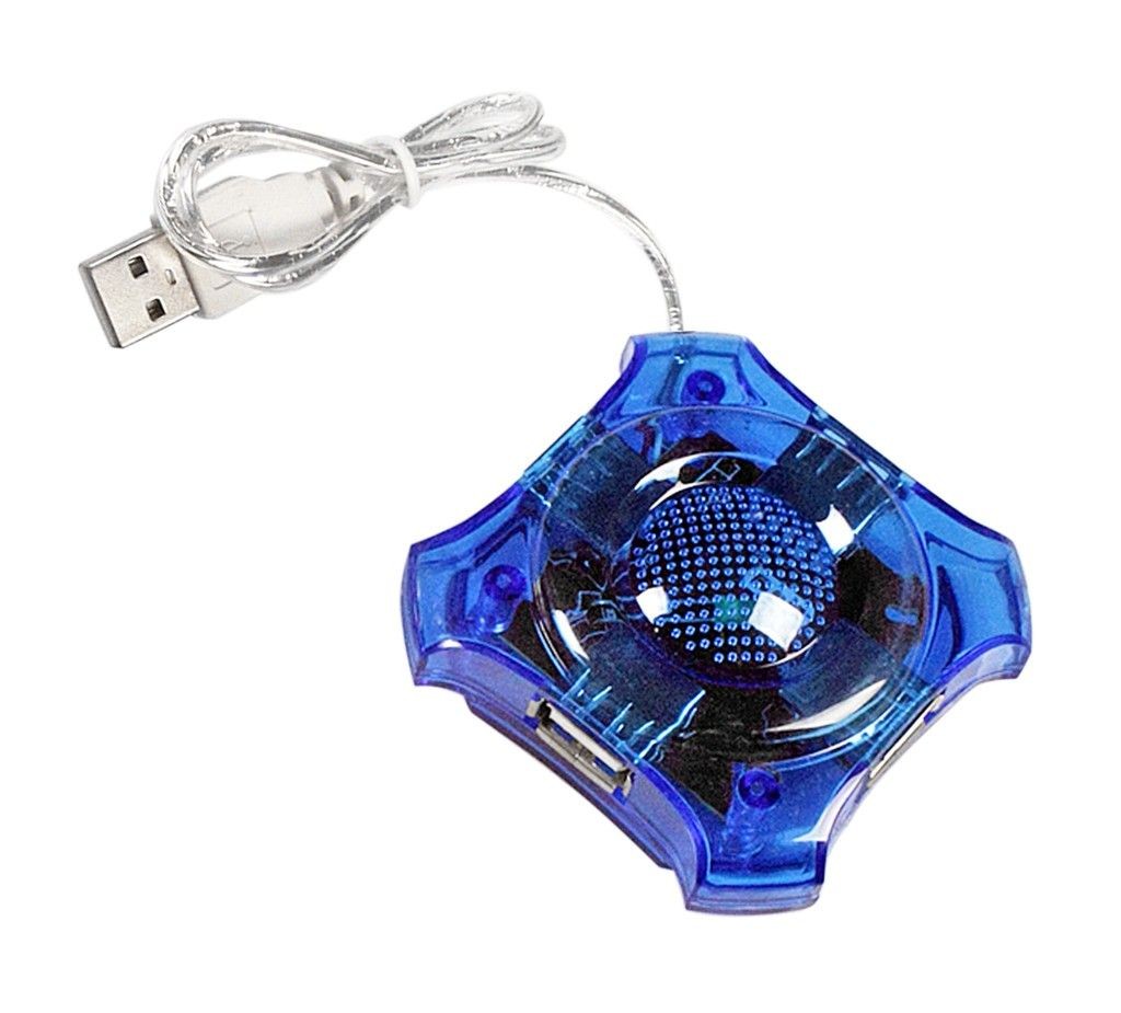 Esperanza Hub USB 2.0 4 porty Star niebieski