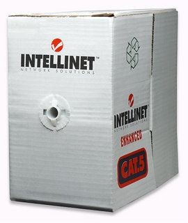 Intellinet Network Solutions Kabel instalacyjny skrętka UTP 4x2 kat. 5e drut CCA 305m szary