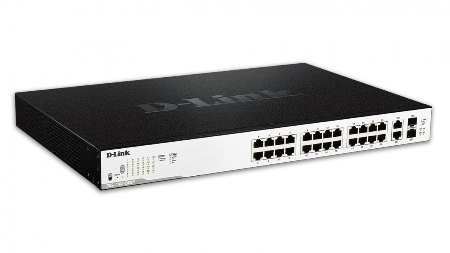 D-Link DLINK DGS-1100-26MP 26-Port PoE+ Gigabit Smart Switch (24XPoE, 370W)