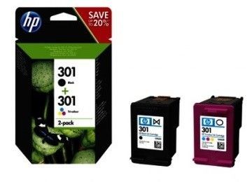 HP Combo Pack Tusz 301bk+cl N9J72AE