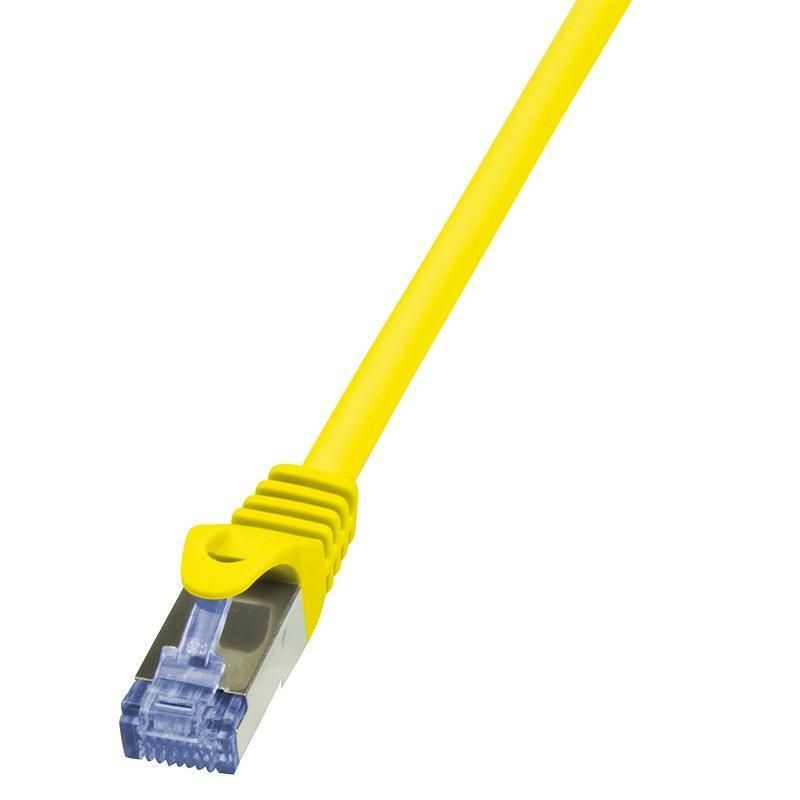 LogiLink CQ3087S Patchcord Cat.6A 10G S/FTP PIMF PrimeLine 7,5m żółty