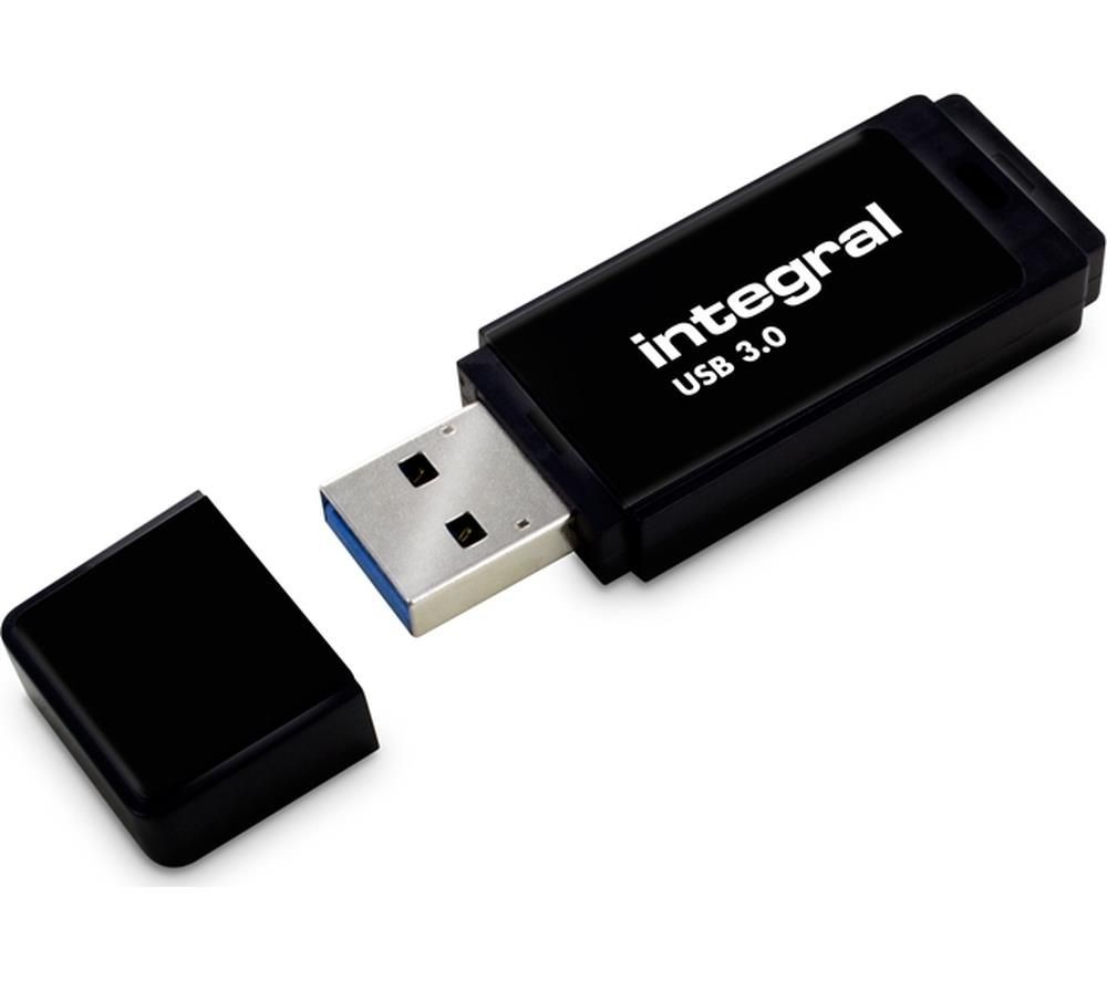 Integral INFD64GBBLK3.0 pamięć USB 64GB Black, USB 3.0 with removable cap