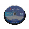 Verbatim 43742 BluRay BD-R SINGLE LAYER Spindle 10 25GB 6x