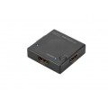 Digitus DS-45302 - Video/Audio-Schalter - 2 Anschlüsse Mit dem HDMI Switch können Sie zwei HDMI Geräte als Signalquelle (z. B. Blu-ray-Player und S