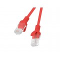 Lanberg PCU5-10CC-0025-R Patchcord RJ45 cat. 5e UTP 0.25m czerwony