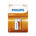 Philips Bateria 6F22 9V LONGLIF E (1 SZT BLISTER)