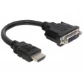 DeLOCK Delock Adapter HDMI Stecker > DVI-D Buchse (20cm)