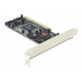 DeLOCK Karta PCI->4xSATA RAID