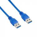 4World 08937 Kabel USB 3.0 AM-AM 1.0m niebieski