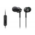 Sony Słuchawki - MDR-EX110AP Czarna (MDREX110APB.CE7)